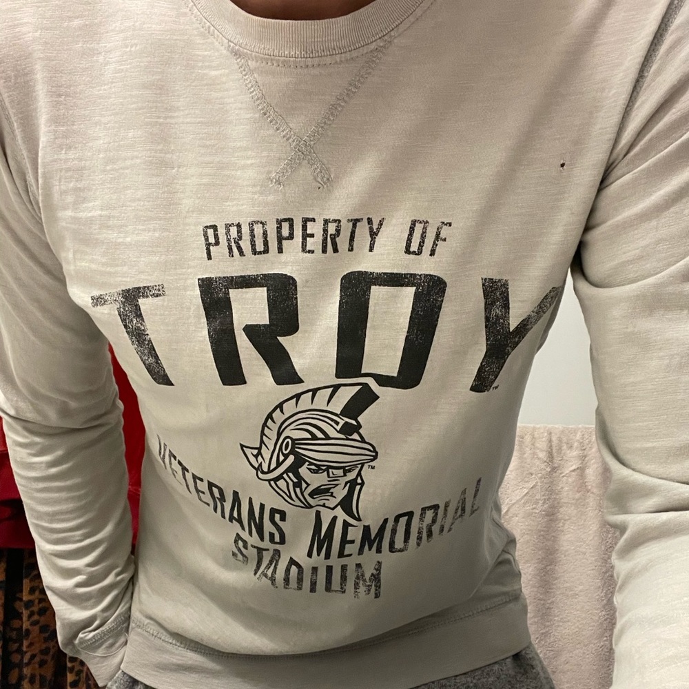 Troy University vintage shirt sz M (could be S see description).